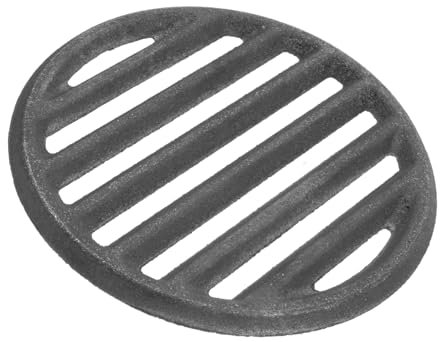 KITANDOVE Fireplace Grate Bbq Accessory Cast Iron Grill Rack Pit Grate for Fire Pit