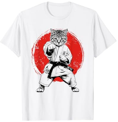 Karaté et Judo Amusants | Arts Martiaux Japonais, Japon et Chat T-Shirt