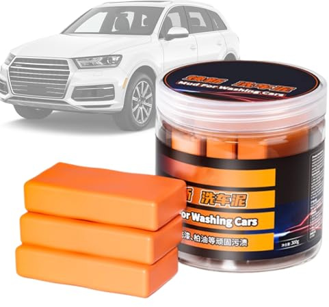 Set di plastilina per il trattamento del veicolo | 3 pezzi smacchiatori | Impasto per automotive, per la pulizia della polvere di ferro, lavaggio di vetro e veicoli e camion