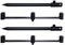 CARP ON - Three Rod Buzz Bar Set with Banksticks - Adonized Extendable & Universal Threads Plus 600D Carry Bag - All Bite Alarms and Butt Rests - Carp Fishing and all General Specimen Species [25-020]