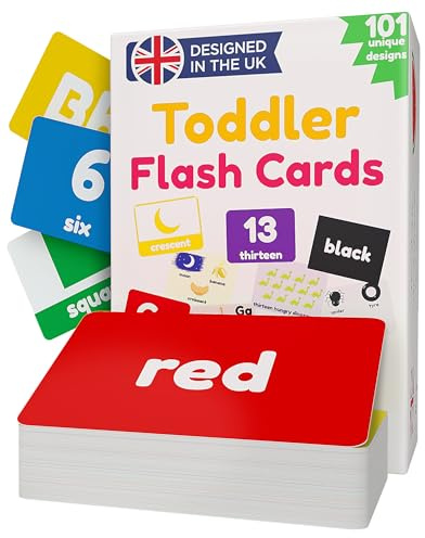 Flash Cards For Toddlers Age 1 2 3 | Alphabet Toddler Flashcards | Letters, Numbers, ABC, Animal, Colours Flash Cards for Kids | 101 Unique Toddler Learning Cards | Language & Speech Development Toys