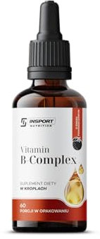 INSPORT Nutrition - Vitamin B Complex - 60 Applications - Toutes les 8 vitamines B - Ne contient pas d'alcool ni d'autres additifs (30ml) - Goût: Orange