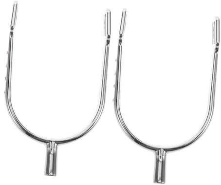 JEWEDECO Sporen Aus Zinklegierung Mit Kristallverzierungen Flachem Ende Für Reitstiefel Und Westernreiten