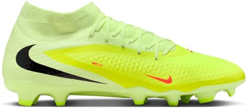 Nike Phantom 360 DF Acad Fg/MG, Scarpe da Calcio Uomo, Hyper Crimson Black Limelight, 44.5 EU
