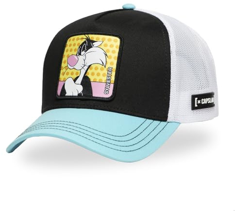 CAPSLAB Cappello Trucker Looney Tunes – Silvestro | Stile Camioner Traspirante con Patch Frontale, Visiera Curva e Chiusura Regolabile | Cappello Uomo e Donna Taglia Unica | Cappellino Unisex Original