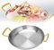XYUERU Paellera española redonda, paellera de acero inoxidable con doble asa, sartén antiadherente for tortillas, parrilla, cocina de gas, cocina eléctrica e inducción.
