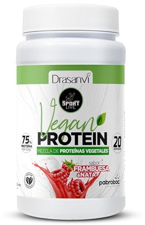 PROTEINA VEGANA SABOR FRAMBUESA 600G SPORT LIVE DRASANVI
