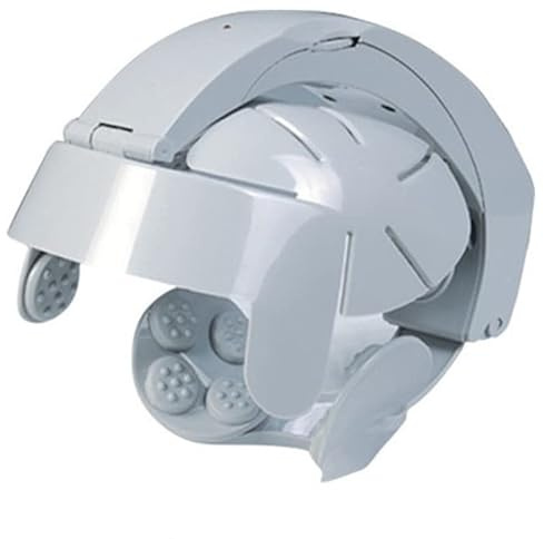 TECH DISCOUNT Casque De Massage Tête Électrique Cuir Chevelu Crânien Cheveux Massant 8 Vitesses Fatigue Stress Cou Détente Multifonction Bien Être