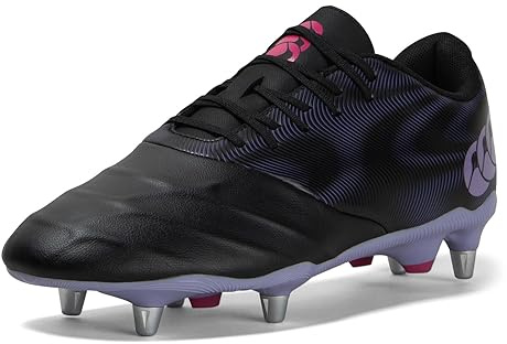Canterbury Scarpe da Rugby Phoenix Team SG, Verbena Nera, 36 EU