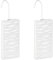 WENKO Saturateur avec motif Vagues - Humidificateur de locaux avec structure de vagues pour radiateurs à ailettes, Céramique, 9 x 19.5 x 4 cm, Blanc (Lot de 2)