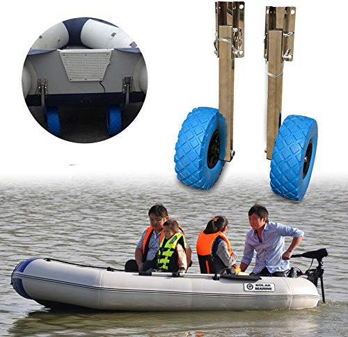 DSYOGX Slipräder Transporträder, Edelstahl Aluminum Schlauchbooträder Heckräder Launching Wheels für Alle Arten Von Schlauchbooten Und Anhängern Usw