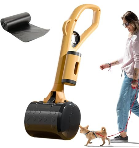 Pala para excrementos de perros grandes, pala sólida con mango, pala multifuncional para excrementos de perros pequeños, pollos, arena, hierba, patios traseros, viajes, parques infantiles