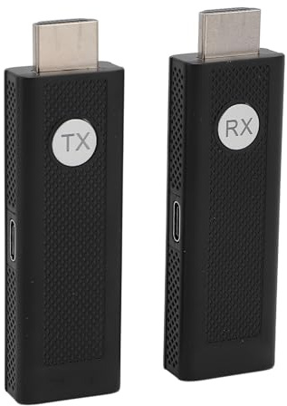 Trådlös HDMI -sändare och Mottagare, 1080p Wireless HDMI Extender, 2,4 GHz 5GHz, 164ft Range, Plug Play for Office, TV, Projector, Monitor, Laptopop