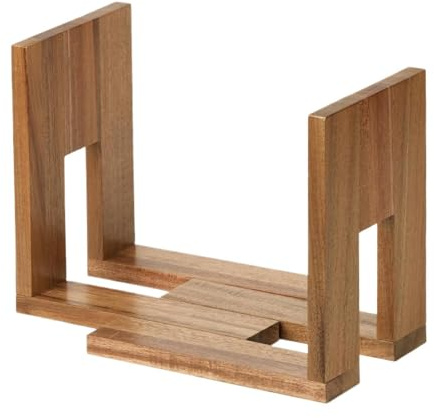 Portadischi in Legno Regolabile ed Espandibile - Organizer per Album e Vinili,Espositore per Vinili,per Scrivania Tavolo Mobile Soggiorno Camera da Libri Riviste