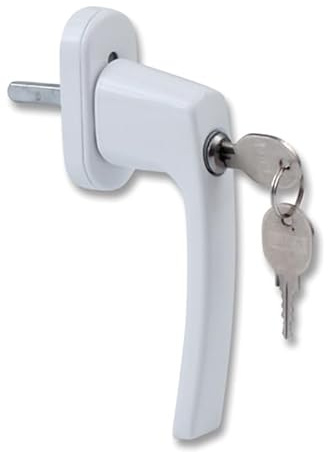 Fönsterhandtag, Låsbart handtagsset i aluminium Enkel installation for extra säkerhet Fönsterhandtag