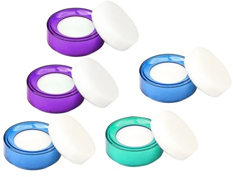 BESPORTBLE 5pcs Finger Moistener Sponges for Cashiers and Mail Room Clerks, Easy to Carry Sponge and Plastic Finger Wetters to Work Efficiency in Office Cash Counting Random Color