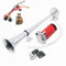 DHUILE Bocina de Coche 12 V 150 db, Altavoz de Aire para Coche 430 mm Cromo Zinc único Trompeta camión eléctrico Cuerno Compresor Cualquier 12 V vehículos Lorrys Camiones Trenes Barcos Coches
