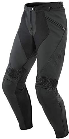Dainese Kombihose Lederkombi Motorradhose mit Protektoren Pony 3 Lederhose schwarz 50 (M), Herren, Sportler, Ganzjährig