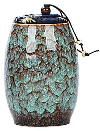 Vorratsdosen für die Küche mit Deckel, Vintage-Stil, Tee, Kaffee, Zucker, Keramik, Vorratsdose für Lebensmittel, für Kaffee, Tee, Gewürze und Nüsse (Himmelblau)