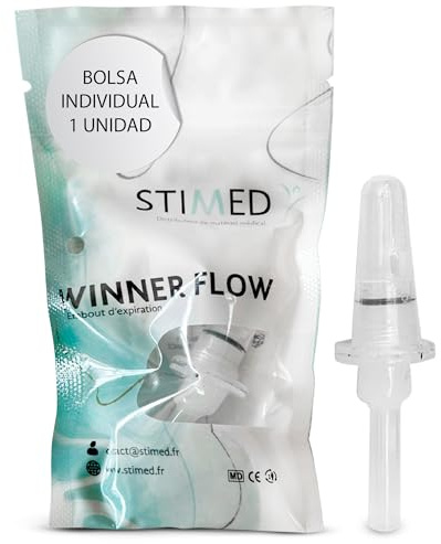 SUMSA-WINNER FLOW insuflador boquilla de exhalación para la respiración regulada, tonificar suelo pélvico, mejorar musculatura del abdomen, reeducación, pilates, yoga, hipopresivos, winnerflow, 5P