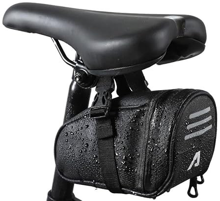 Alpensattel Fahrrad Satteltasche | Praktische Tasche zur Befestigung am Sattel | Wasserdicht & Universal einsetzbar für z. B. Werkzeug, Flickzeug, Fahrradschloss UVM. | Fahrradtasche