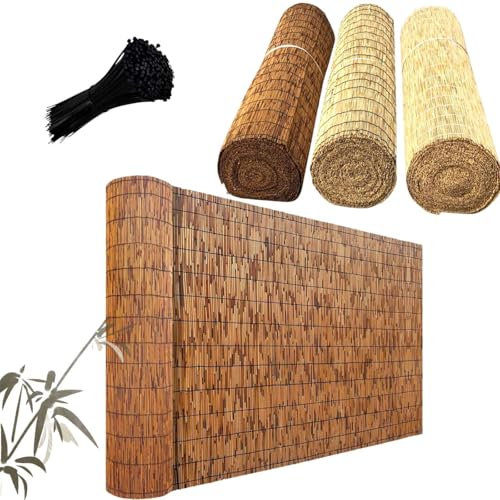 Generico Canniccio in Bamboo Recinzione Schermo Privacy Recinzione in Canne Naturali, Stuoia Frangivento E Frangivista