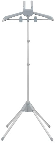 MENDUNER Soporte de Prenda de Plancha Plegable, Soporte de Vapor de Vapor Ajustable Altura para Ropa, Estante de Ropa Al Vapor para el Guardarropa de Dormitorio, Accesorios de Máquina de
