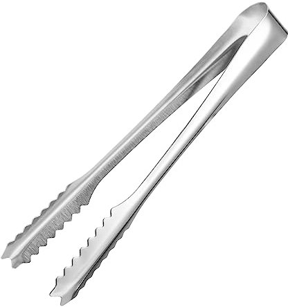 GRIRIW Pinze Per Ghiaccio in Acciaio Pinza Per Cubetti Di Ghiaccio Pinze Per Dolci Da Picnic Pane e Torte Multifunzionali Per Cucina e Bar