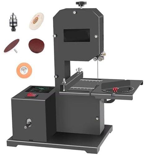 Electric Scroll Saw for Woodworking, 70mm Cutting Height, 1750RPM Speed, Ideal for Straight, Curve, Arc, Multi-Angle Cuts, Grinding and Polishing