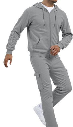CEWIFO Tuta Completo Antipioggia Uomo Bicicletta Completa Poliestere Y2k Zip Hoodie Men Man Felpe con Cappuccio e Cerniera Ragazzo
