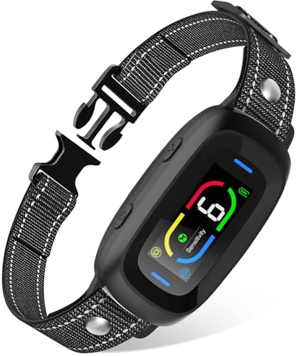 Pawist Anti Bark Collars for Dogs, Rechargeable Stop Dog Bark Collar with Vibration & Beep Modes, Harmless Training Dog Collar for Small Medium Large Dogs No Bark Collar with 6 Sensitivity (BLACK)