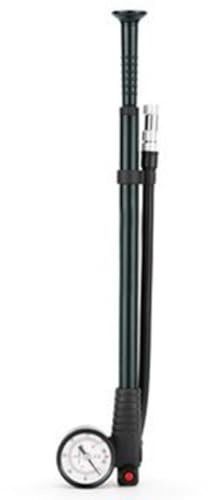 NiuLumea Handheld for Bicycle Pump with Pressure Gauge, 300 PSI High Pressure Aluminum Alloy Air Pump MTB, E-for Bike, Front Forks & Rear Shocks, Black