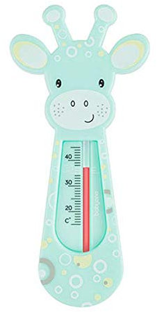 Babyono Badethermometer für Kinder, Giraffe, Türkis, 1 Count (Pack of 1)