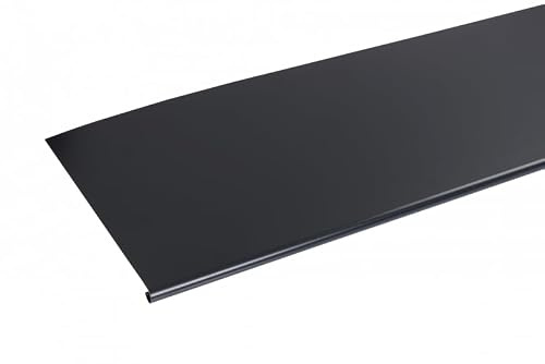 Bande à Ourlet Aluminium - Largeur 7,5cm - Longueur 2mètres (Gris Ardoise RAL 7016)