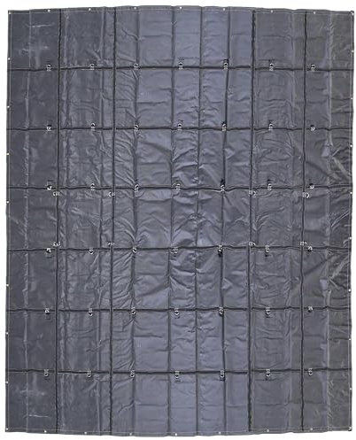 US Cargo Control Lightweight Steel Tarp - 20 Foot x 16 Foot Flatbed Tarp - 14 Ounce PVC-Coated Polyester Waterproof Material - Protects Your Flatbed Trailer Cargo from Wind, Snow, Rain, and Sun