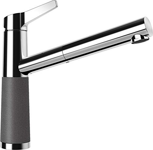 SCHOCK Cristadur SC-510 Stone Kitchen Tap Low Pressure Fitting with Extendible Hose Spray and Standard Connections