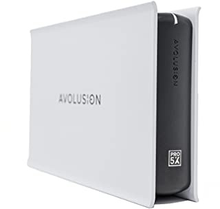 Avolusion PRO-5X Series 6TB USB 3.0 External Gaming Hard Drive for PS5 Game Console (White) (Renewed)