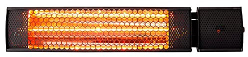 Sahara 2000W Halogen Wall Mounted Outdoor Heater, Portable Electric Heater with remote control