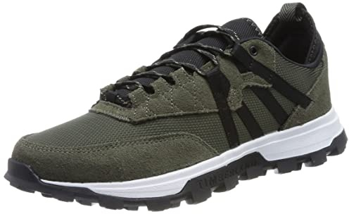 Timberland Botas de Cuero Euro Rock Mid Lace para Hombre, Color Trigo, Gamuza Verde Oscuro., 41 EU