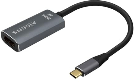 AISENS - CONVERSOR ALUMINIO USB-C A HDMI 4K@60HZ. USB-C/M-HDMI/H. GRIS