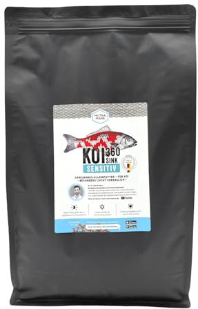Nutramare Koi360 Sensitiv Sink 4,5 kg | Sinkendes Koifutter für Herbst und Winter, hochverdaulich mit Wheat Germ, Vitaminen und Gesundheitsförderern