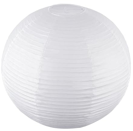 19.68 White Round Paper Lanterns, Chinese/Japanese Paper Lantern Pendant Light, Large Hanging Paper Lamp Shade for Party Decoration, Home Decor Ceiling Lampshade(1 Pack)