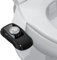 BYRISON - Bidet Toilette wc non électrique - Toilette Japonaise avec Double Buses - Pression d'eau Réglable - Pipeline en acier inoxydable - Hygiènique, Ecologique et Economique - Noir