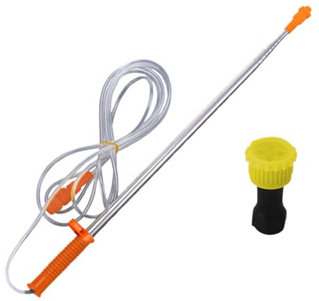 Varita pulverizadora de repuesto de metal, varilla pulverizadora de bomba, acero inoxidable de 50 a 250 cm + lanza de riego ABS, varita de pulverización para pulverizador de tanque, pulverizador