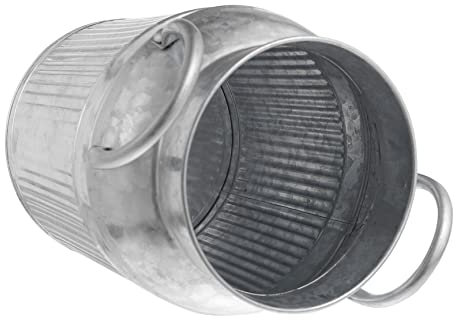 VOSAREA Vintage Flower Vase Handle Large Garden Flower Pot Rustic Decorative for Home and Outdoor Country Style