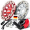 Absaughaube + 2x Diamantschleiftopf-Set für Winkelschleifer | Profi Schleifer-Zubehör Set, Diamant-Schleiftopf ideal für Beton & Naturstein schleifen & Fliesenkleber entfernen mit Absaugung