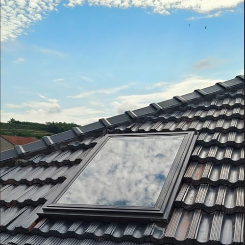 Viuseo Manuale Lucernario Per Tetto, Lucernari per Tetto Della Casa/Sala Sole/Soffitta/Seminterrato, Lucernario Sul Tetto per Casa con Raddoppiare Vetro Temperato e Lega Di Alluminio Telaio