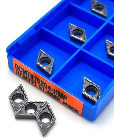 10 Piezas De Herramienta De Fresado De Pasador DCMT070204 DCMT11T304 HMP PC9030 NC3020, Herramienta De Corte De Carburo DCMT 070204, Inserto De Torneado Herramienta de Torno(DCMT070204 PC9030)