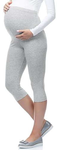 Be Mammy 3/4 Leggings för Mammor för Dam 03(Melange, 4XL)