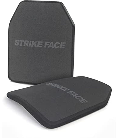 WAOBE Placa de Chaleco antibalas - NIJ IIIA Nivel PE Placa Protectora de Espalda y Pecho Placa de inserción Independiente para protección de Seguridad Personal